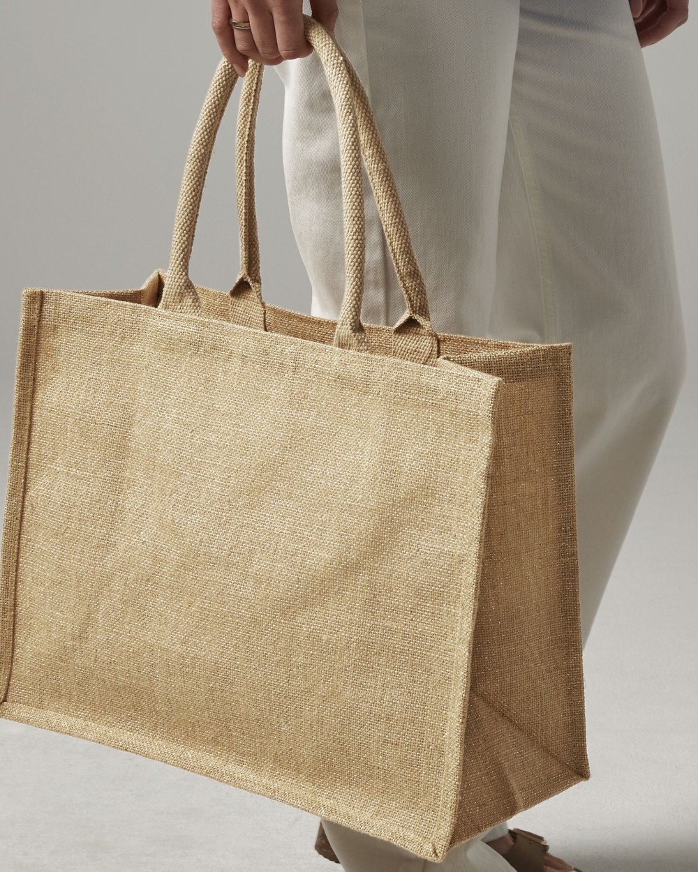 Sacs & Bagagerie personnalisable WESTFORDMILL SHIMMER JUTE SHOPPER