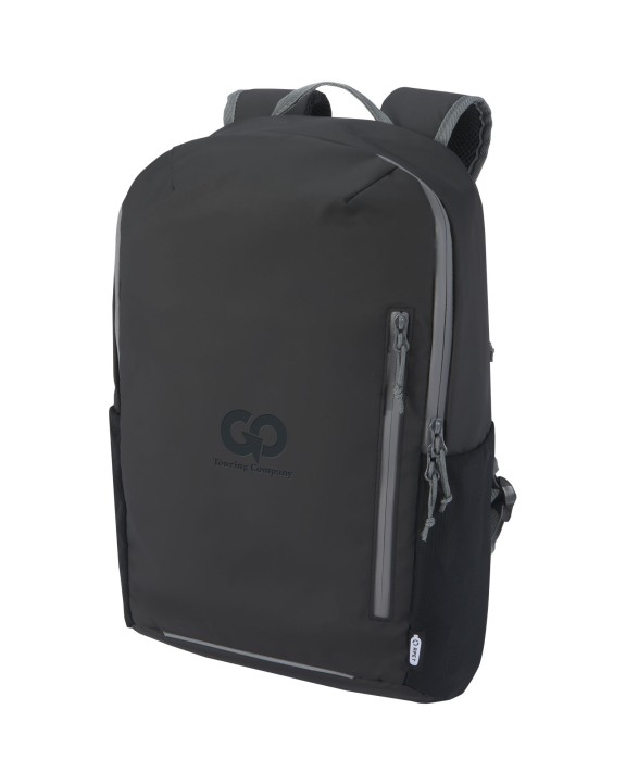 4DO Aqua wasserabweisender 15" Laptop-Rucksack aus GRS Recyclingmaterial 21 L Taschen personalisierbar