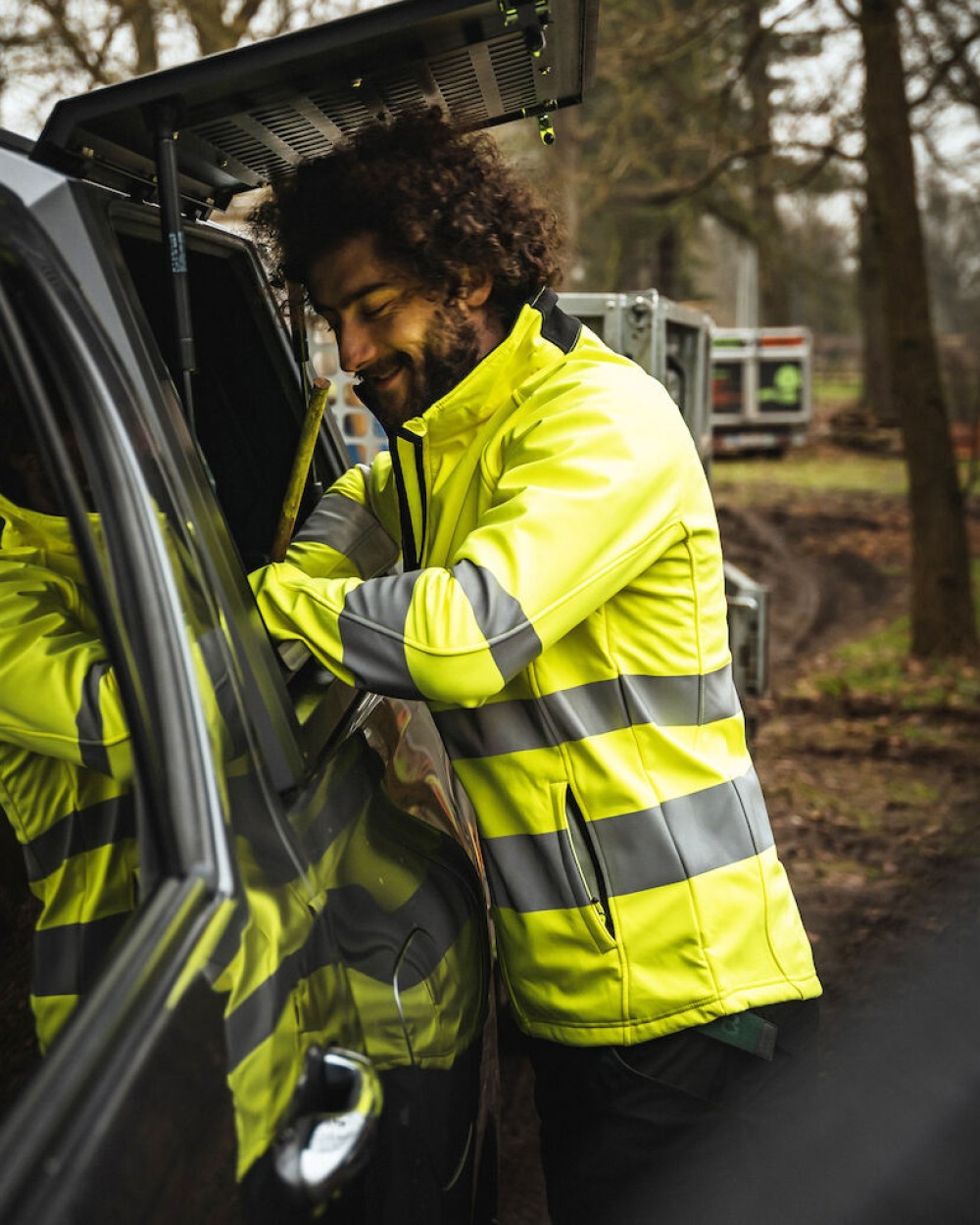 PROJOB 6432 SOFTSHELL JACKE EN ISO 20471 KLASSE 3/2 Softshells personalisierbar