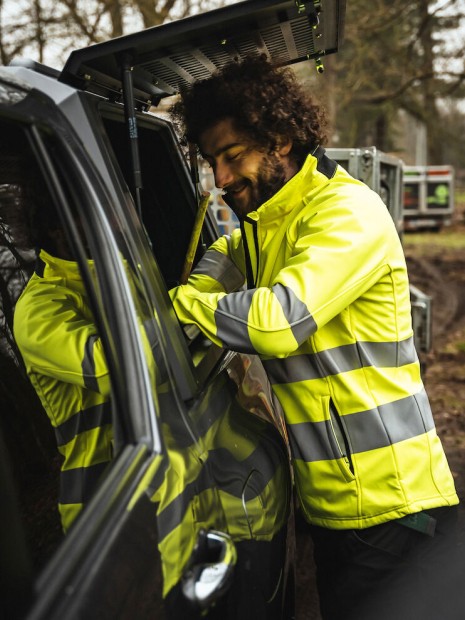 Softshells à personnaliser PROJOB 6432 SOFTSHELL - EN ISO 20471 CLASSE 3/2 