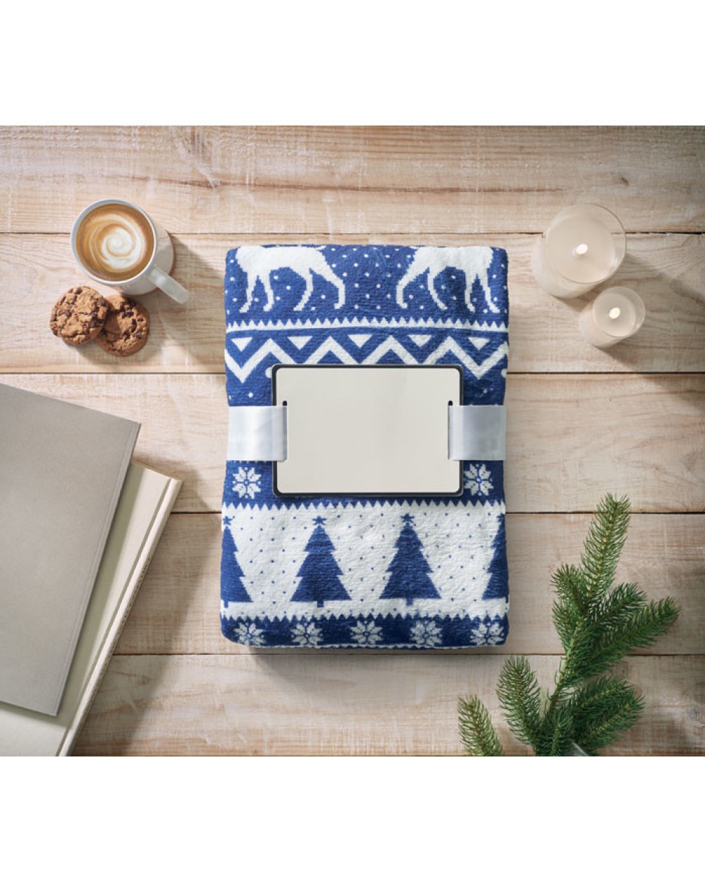 Plaids personnalisable 4DO Couverture en RPET 190 gr/m².