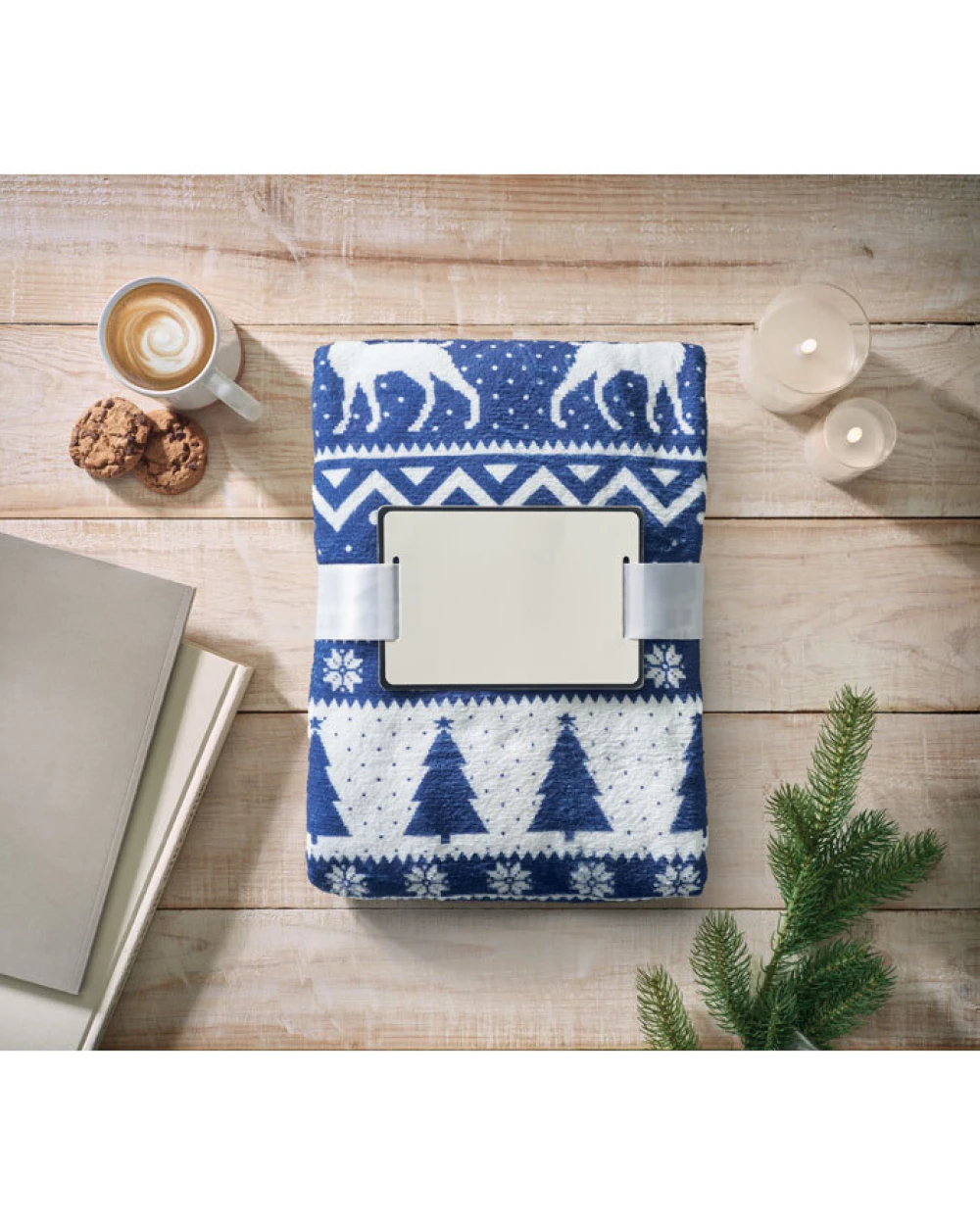 Plaids personnalisable 4DO Couverture en RPET 190 gr/m².
