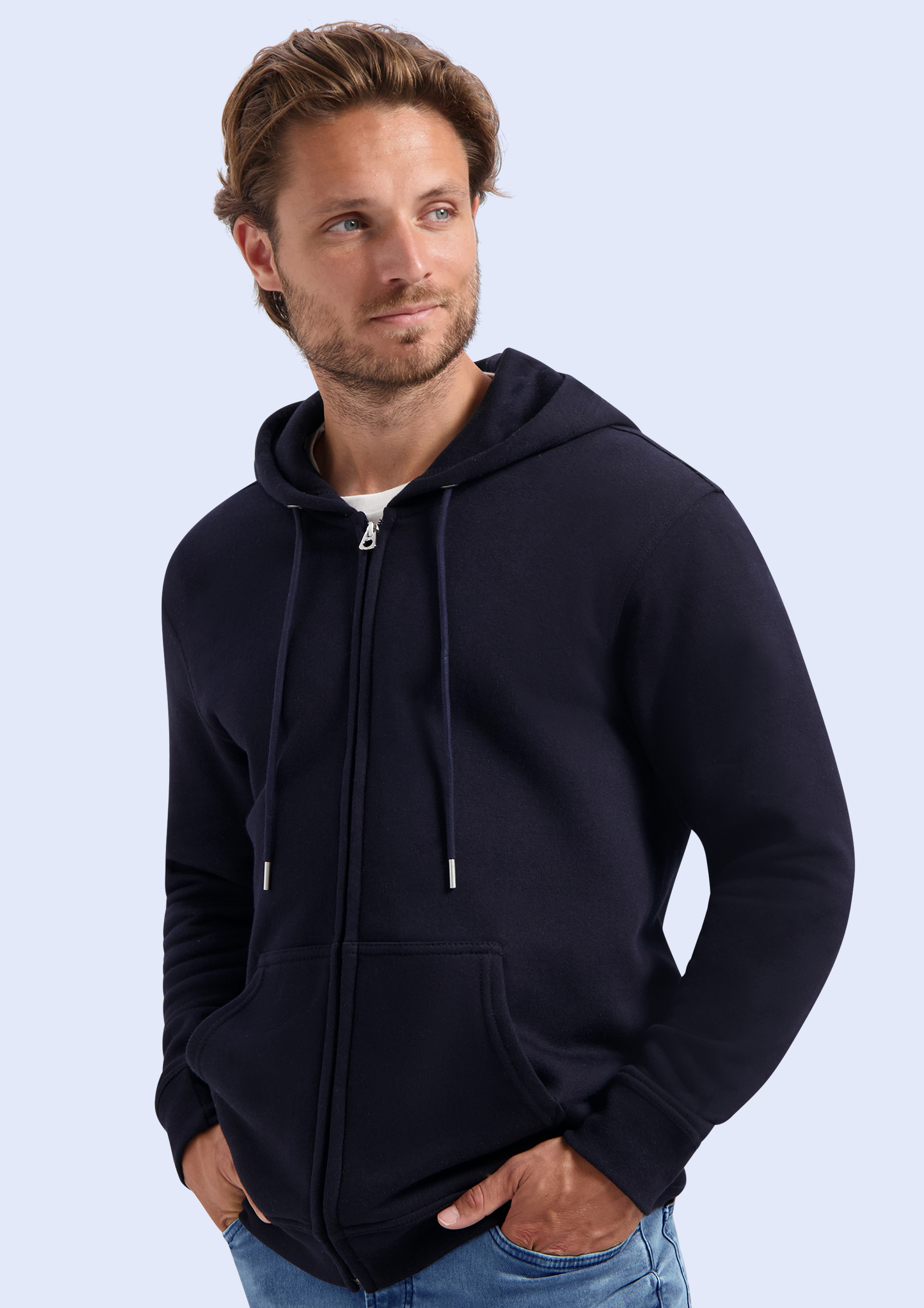 Sweaters & hoodies STARWORLD Unisex Full Zip Hooded Jacket voor bedrukking &amp; borduring