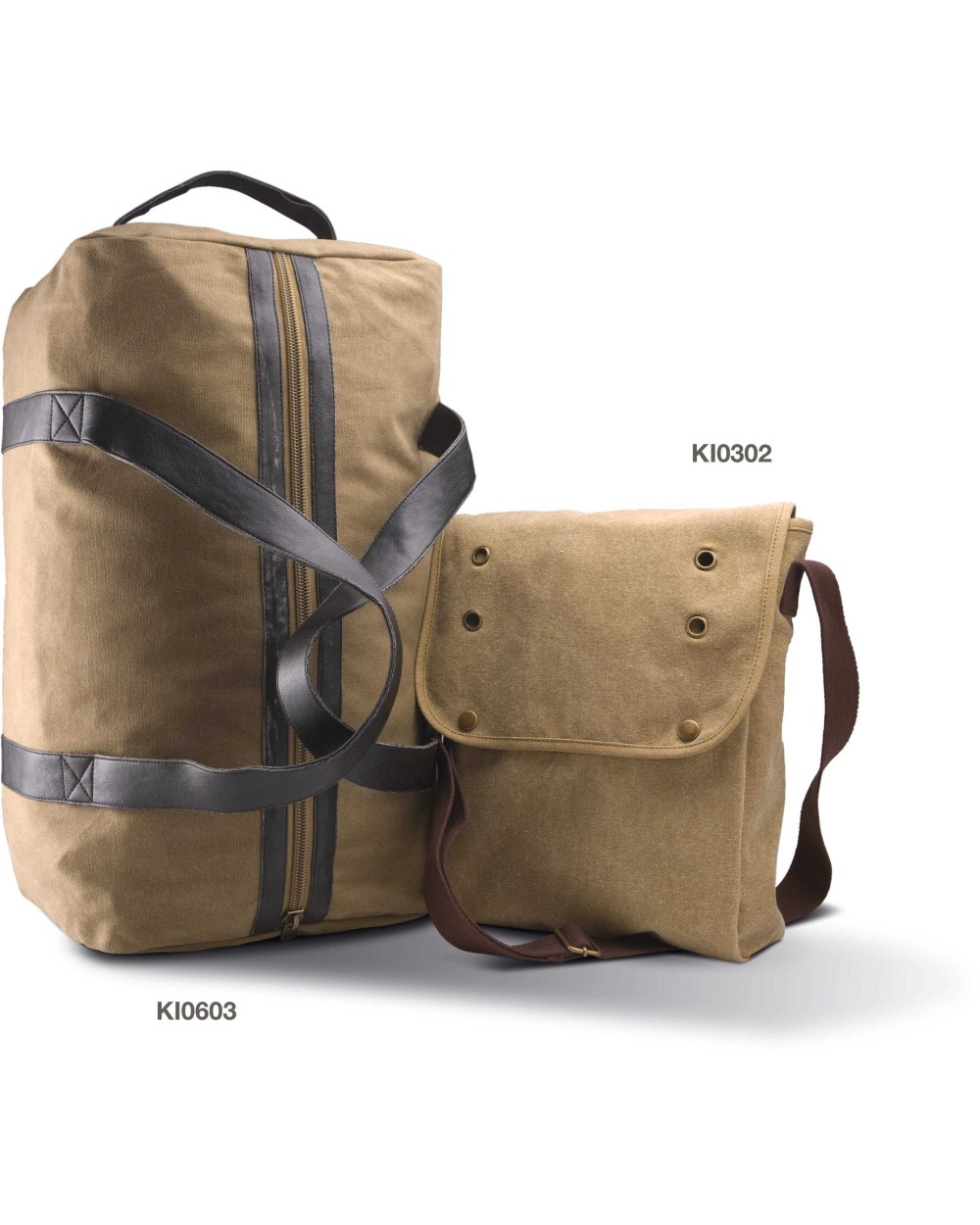 KIMOOD Reisetasche aus Baumwoll-Canvas Taschen personalisierbar