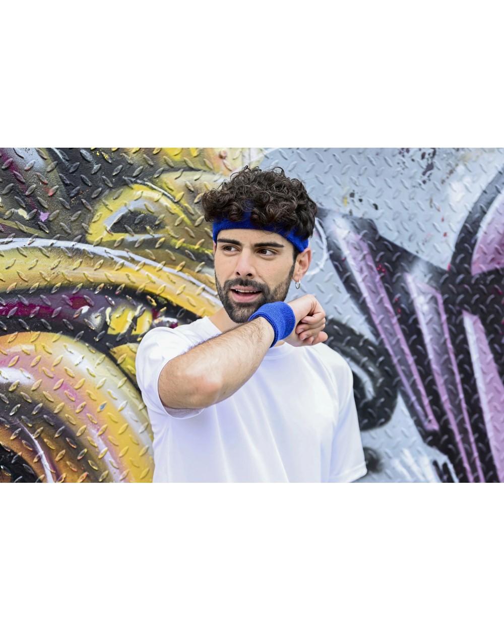 Benodigdheden PRINTWEAR Head Sweatband with Label voor bedrukking &amp; borduring