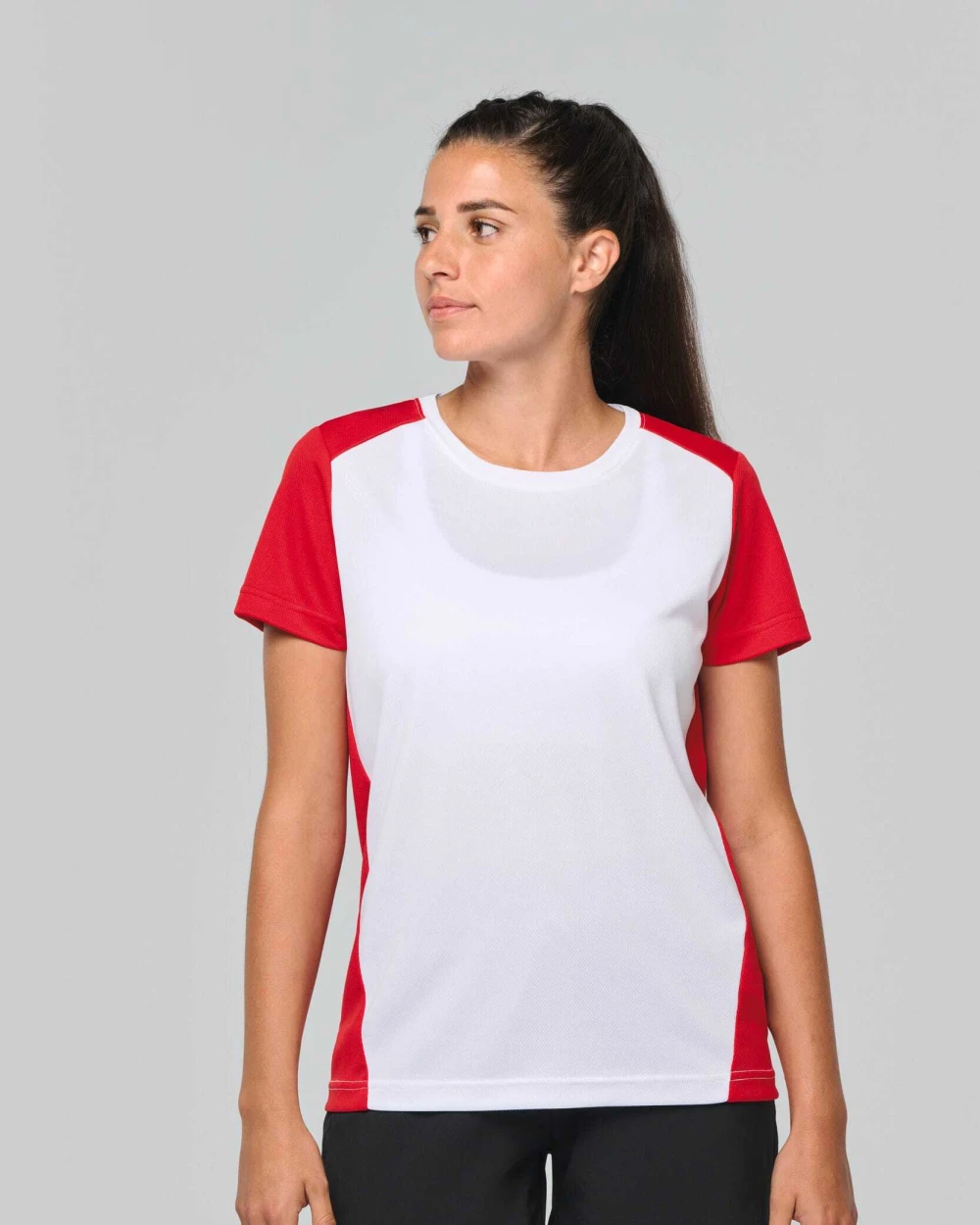 T-Shirts personnalisable PROACT T-shirt de sport écoresponsable bicolore femme