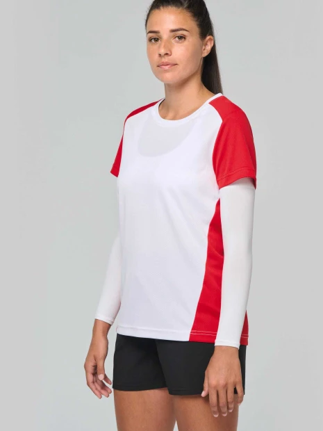 T-Shirts à personnaliser PROACT T-shirt de sport écoresponsable bicolore femme 