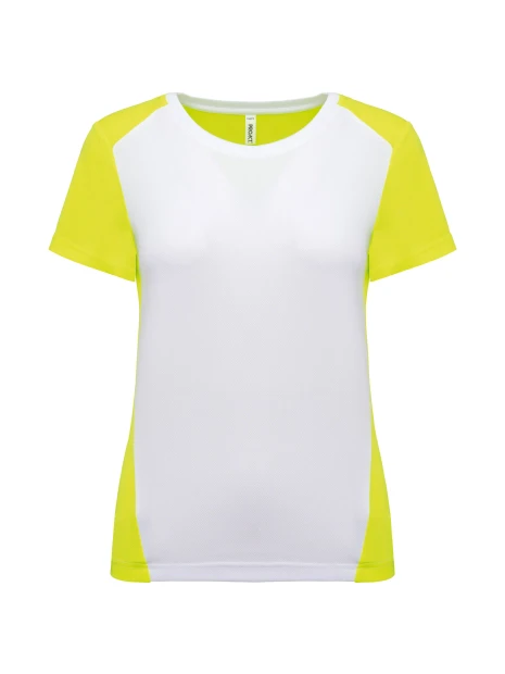 PROACT T-shirt de sport écoresponsable bicolore femme /api/colors/2b01574f-623b-4341-8f5c-be6cf87c1cc2 personnalisable