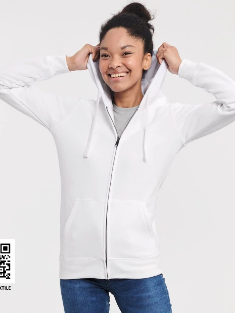 Sweat-shirts à personnaliser RUSSELL LADIES' AUTHENTIC ZIPPED HOOD JACKET 