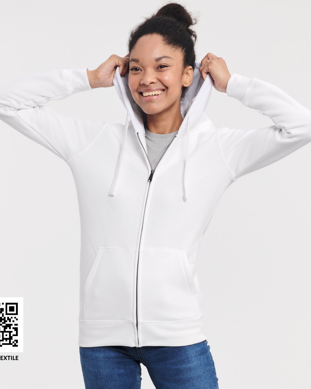 Sweat-shirts personnalisable RUSSELL LADIES' AUTHENTIC ZIPPED HOOD JACKET