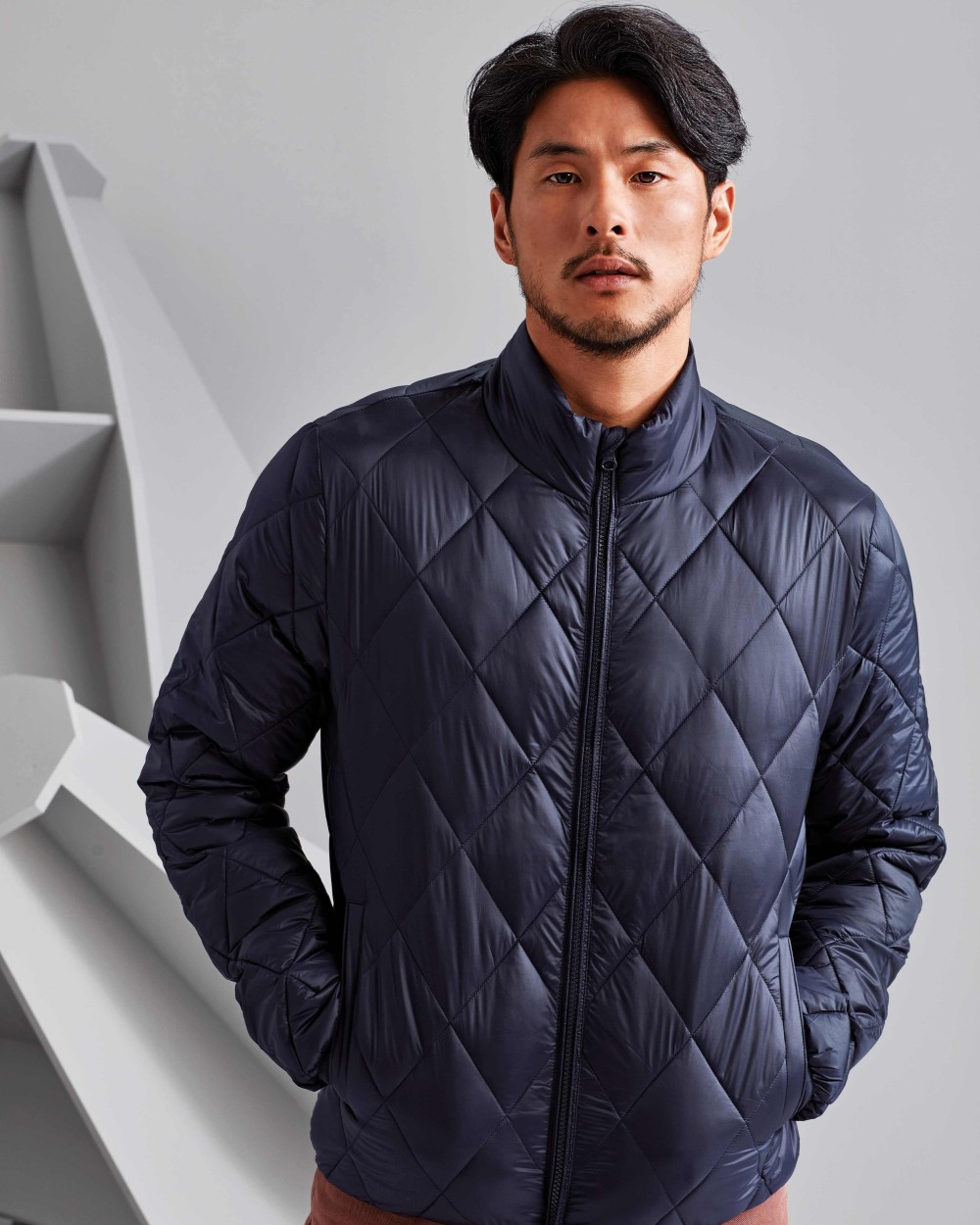 2786 Diamond pane padded Jacket Jacken personalisierbar