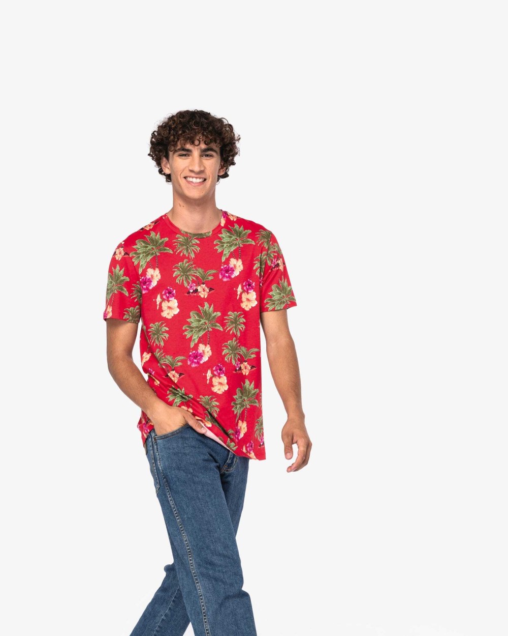 T-Shirts personnalisable NATIVE SPIRIT T-shirt écoresponsable imprimé tropical homme
