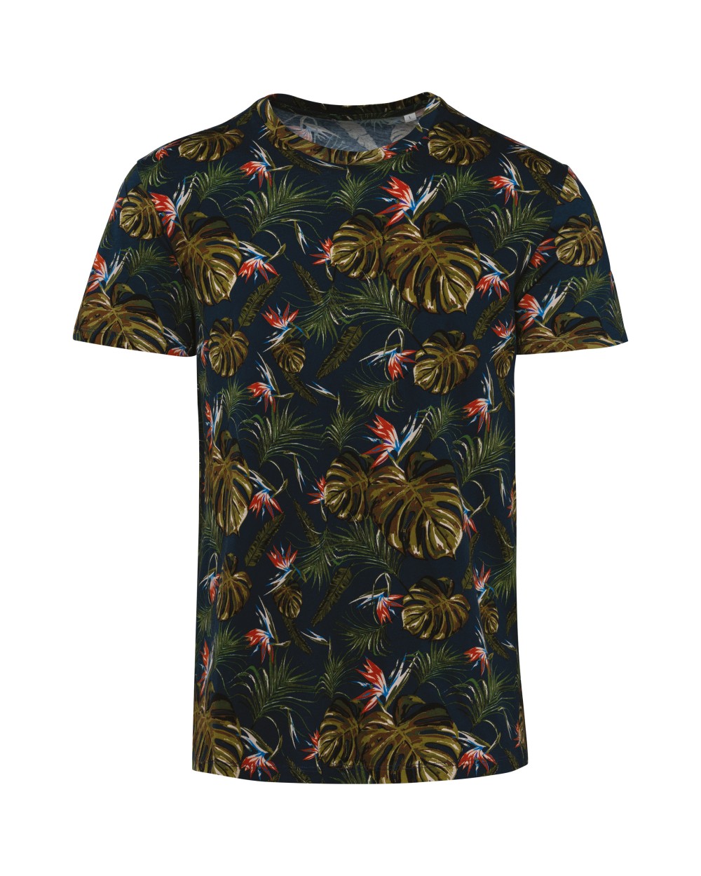 NATIVE SPIRIT Umweltfreundliches Herren T-Shirt Tropen-Druck T-Shirts personalisierbar