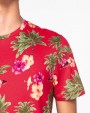 T-shirts NATIVE SPIRIT Ecologisch heren T-shirt met tropische print voor bedrukking &amp; borduring