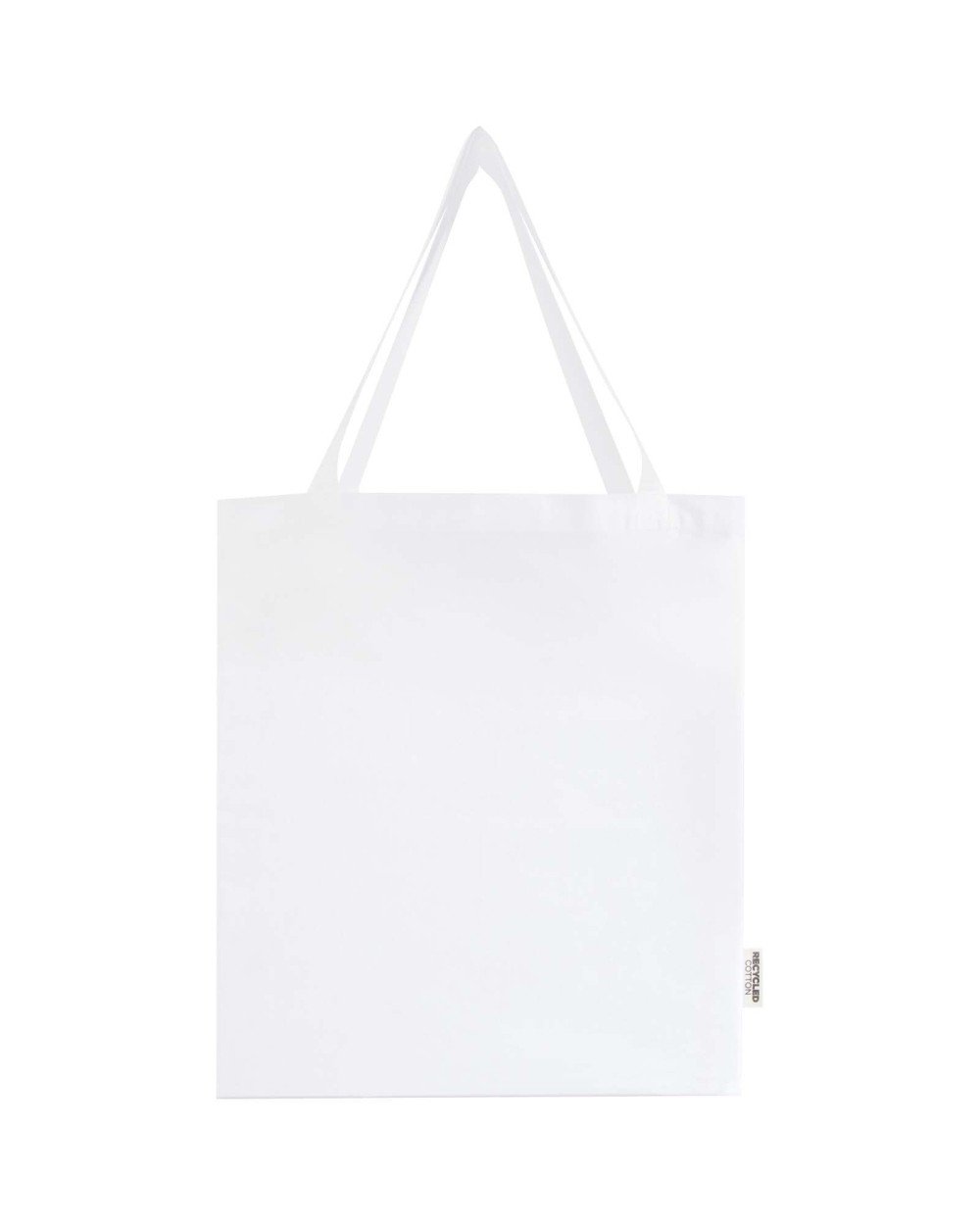 Tote bags 4DO Madras draagtas van 140 g/m² GRS gerecycled katoen met inzetstuk voor bedrukking &amp; borduring