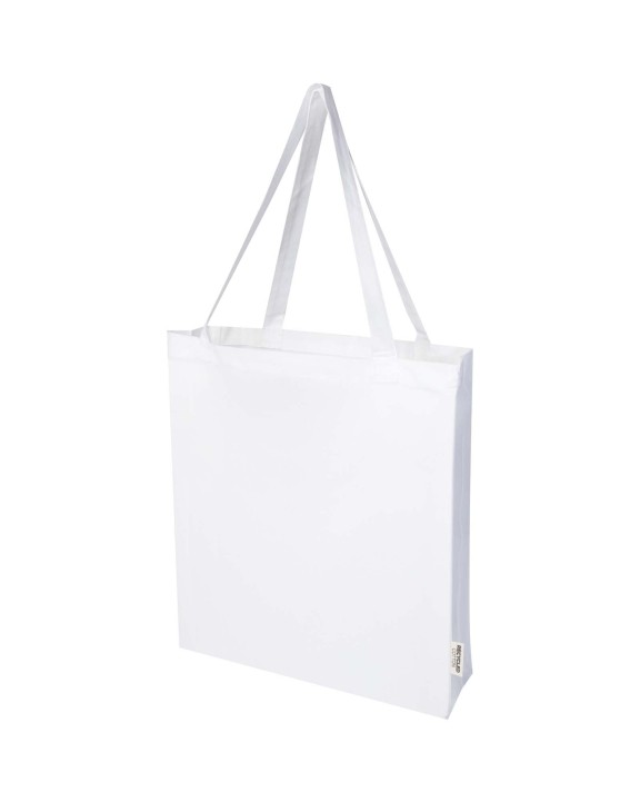 4DO Madras 140 g/m² Baumwoll Tragetasche mit Seitenfalten aus GRS recycelter Baumwolle Tote Bags personalisierbar