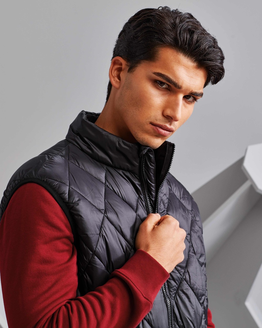 2786 Diamond pane padded gilet Jacken personalisierbar