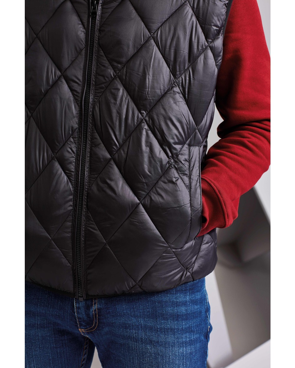 2786 Diamond pane padded gilet Jacken personalisierbar