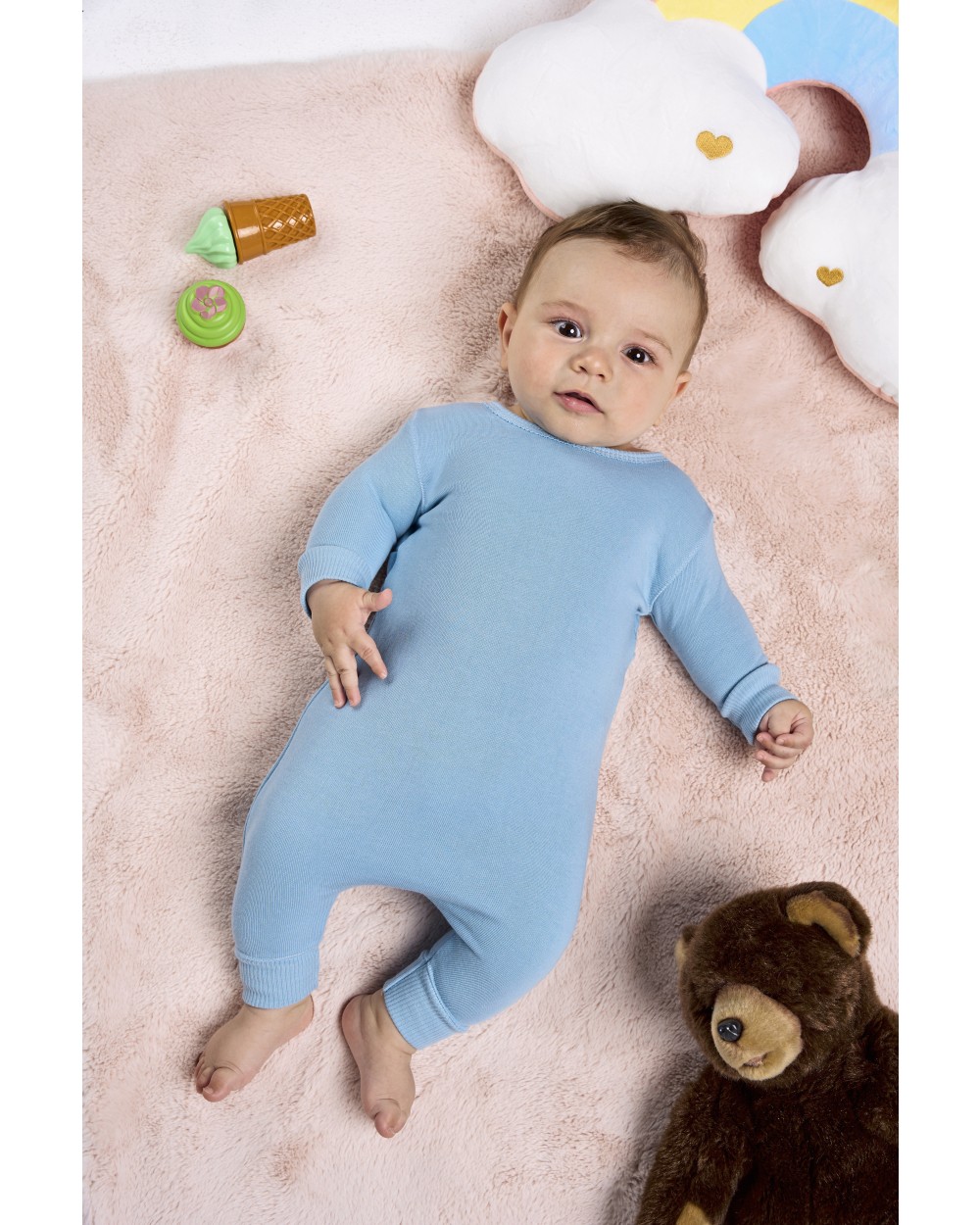 JHK Baby Playsuit Longsleeve Baby Artikeln personalisierbar
