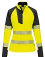 PORTWEST Women’s PW3 Hi-vis ¼-zip sweatshirt (T173) Sweatshirts personalisierbar