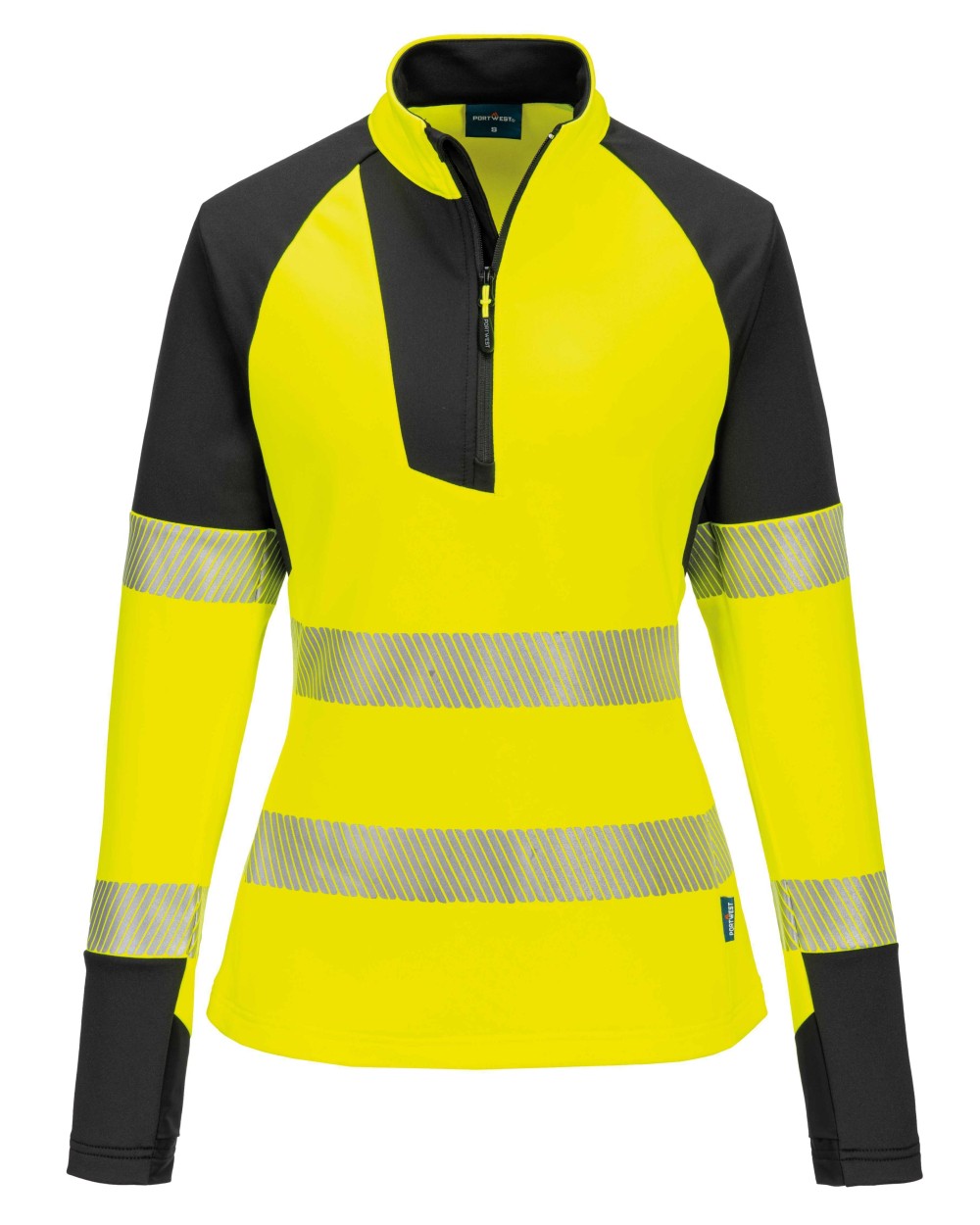 Sweaters & hoodies PORTWEST Women’s PW3 Hi-vis ¼-zip sweatshirt (T173) voor bedrukking &amp; borduring