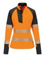 PORTWEST Women’s PW3 Hi-vis ¼-zip sweatshirt (T173) Sweatshirts personalisierbar