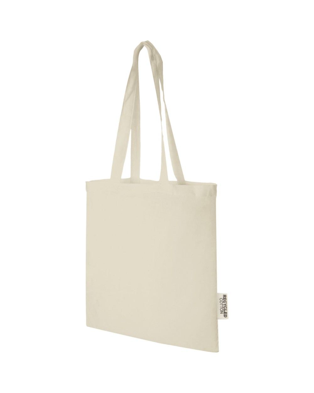 Tote bags 4DO Madras 140 g/m2 draagtas van GRS gerecycled katoen 7 l voor bedrukking &amp; borduring