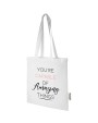 Tote bags 4DO Madras 140 g/m2 draagtas van GRS gerecycled katoen 7 l voor bedrukking &amp; borduring