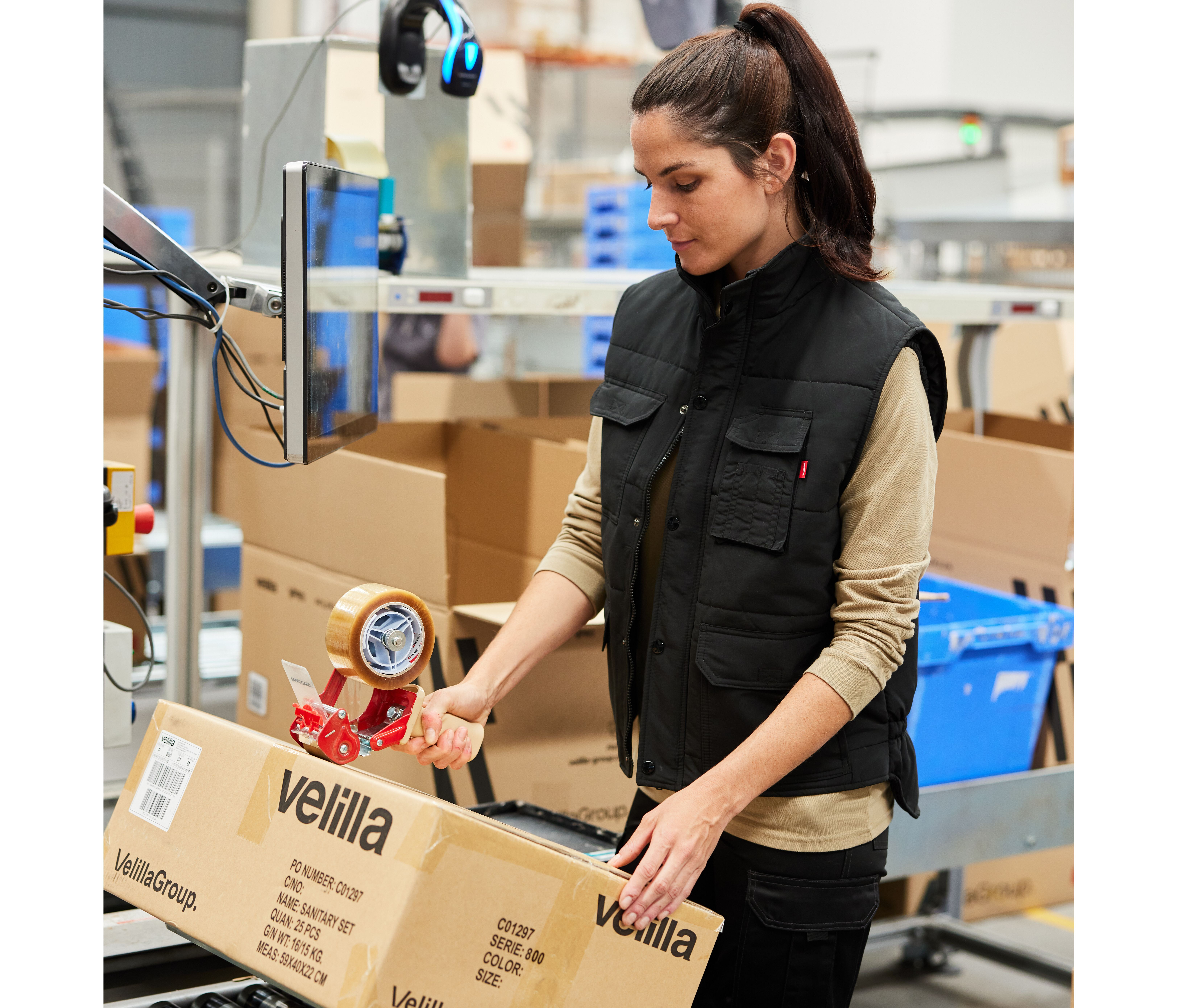 Jassen VELILLA MULTI-POCKET PADDED VEST voor bedrukking &amp; borduring