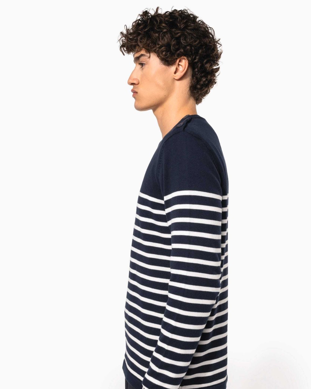 KARIBAN Herrenpullover im Marine-Stil Pullovers personalisierbar