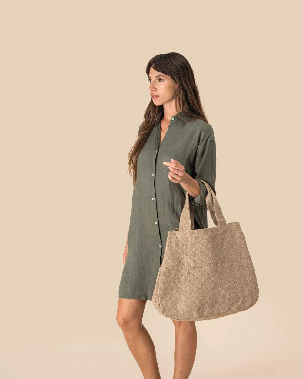 SPASSO Shoppingtasche aus Jute Tote Bags personalisierbar