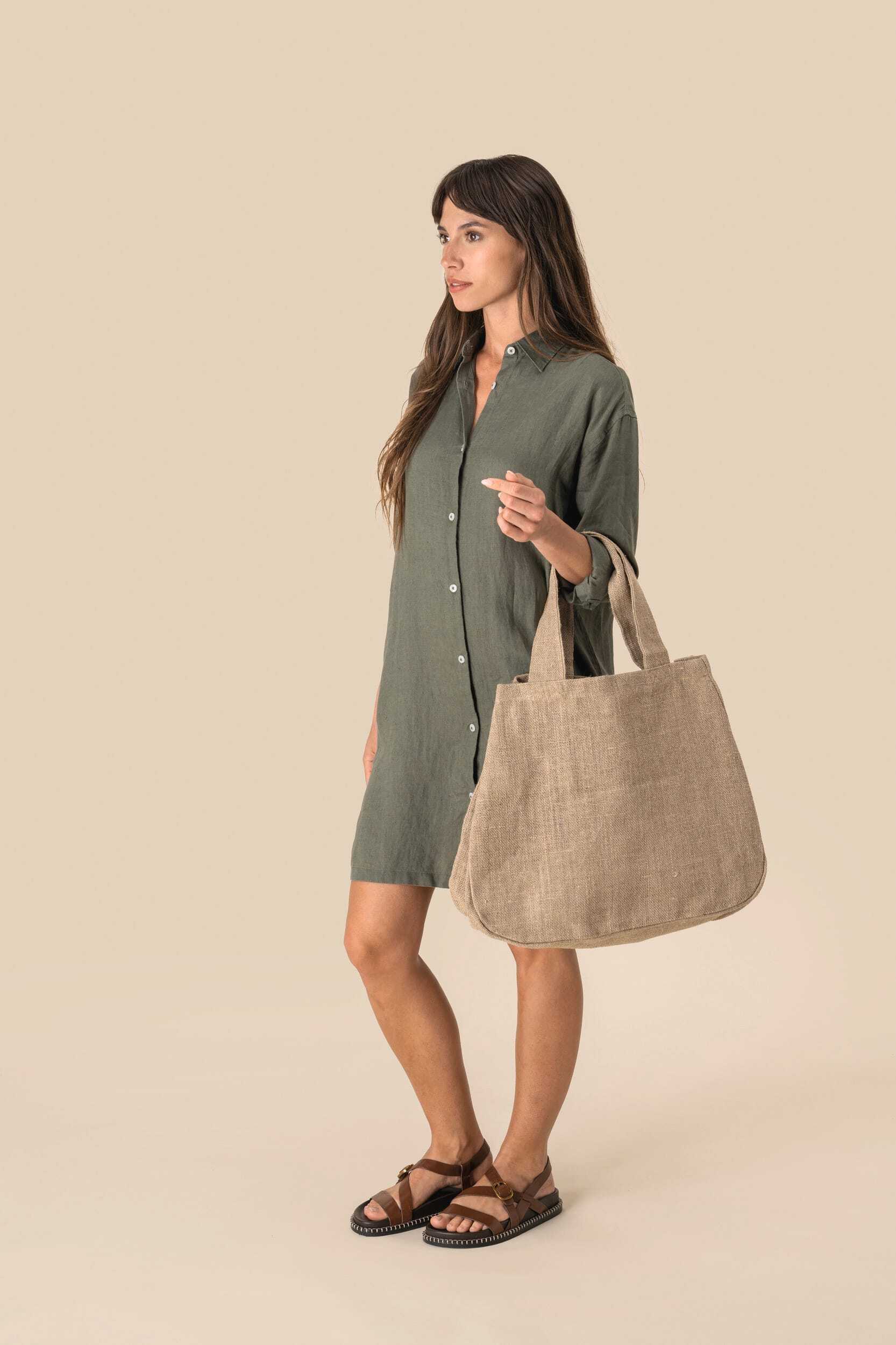 Tote bags personnalisable SPASSO Sac shopping en jute