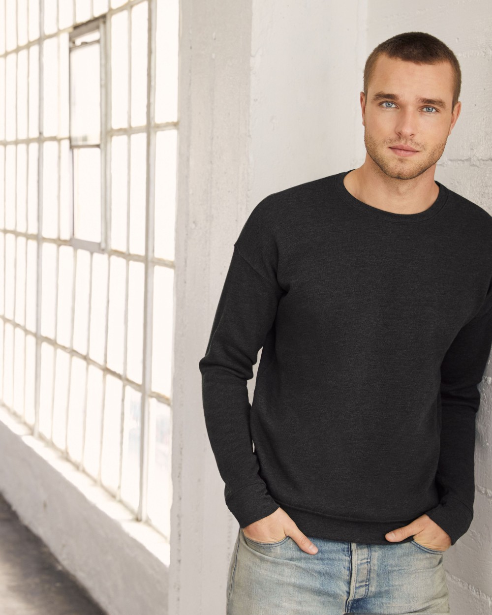 BELLA-CANVAS Unisex Drop Shoulder Fleece Sweatshirts personalisierbar