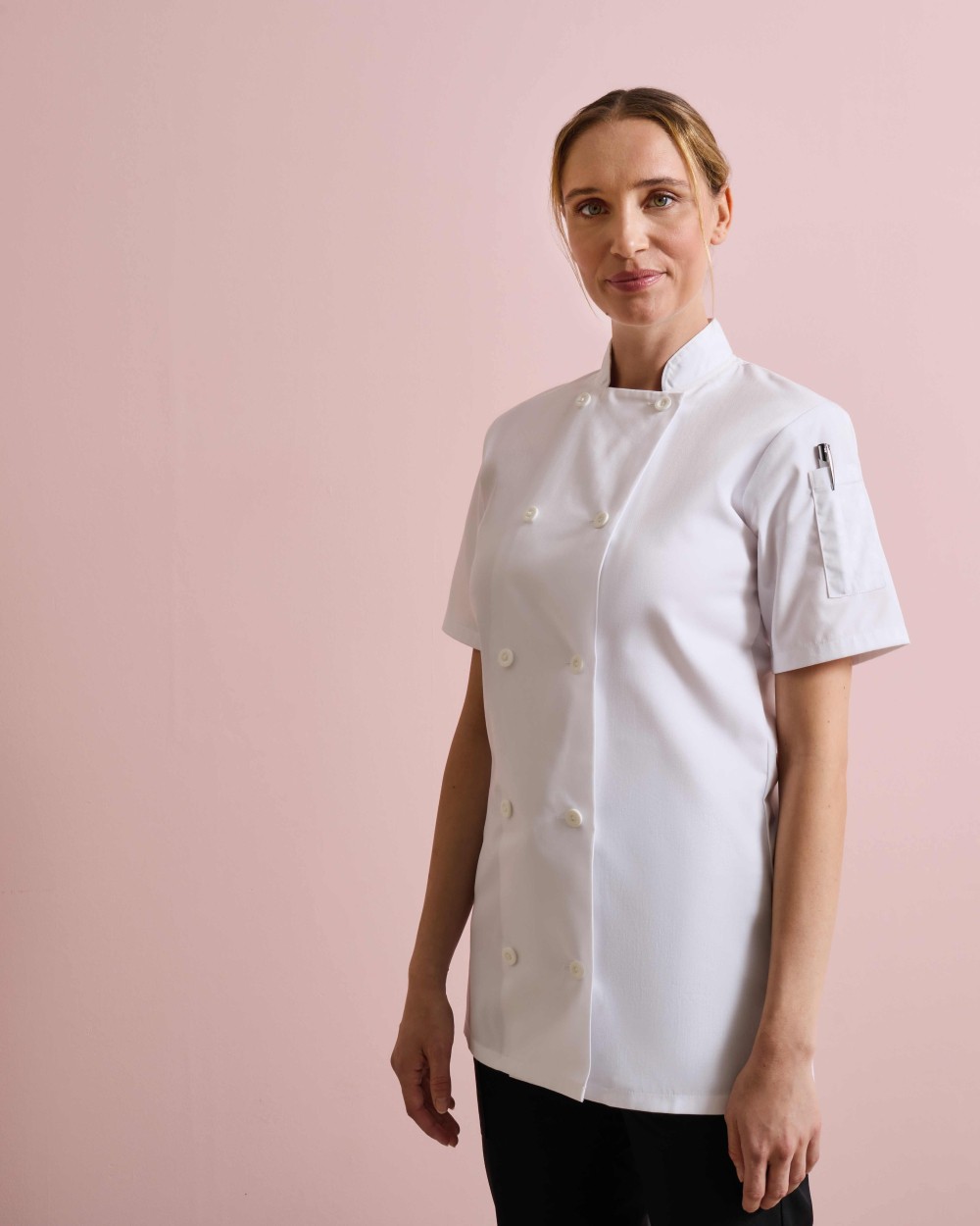 Vestes personnalisable PREMIER Veste de cuisinier à manches courtes Femme