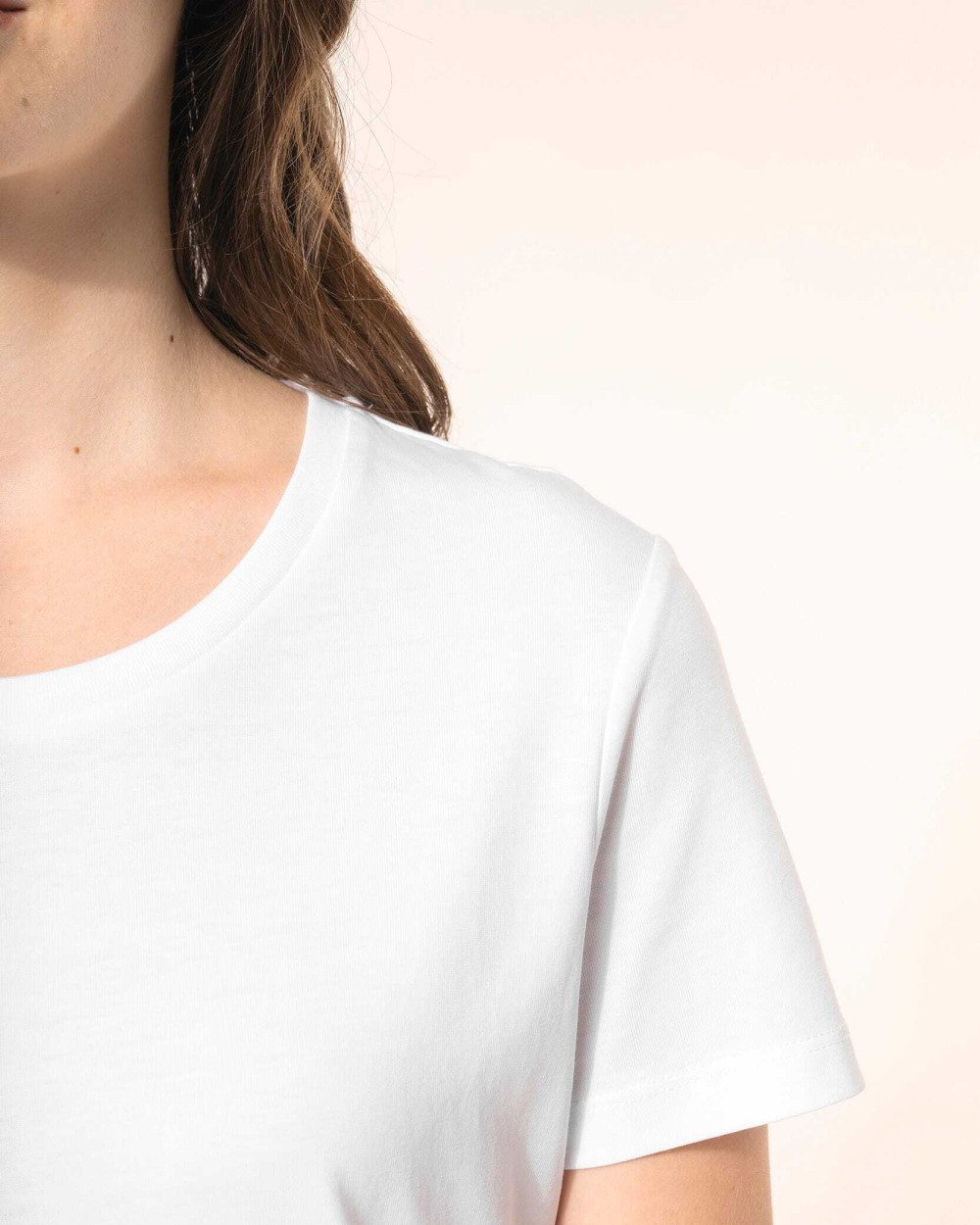 KARIBAN Supima® Damen-T-Shirt mit Rundhals ausschnitt und kurzen Ärmeln T-Shirts personalisierbar