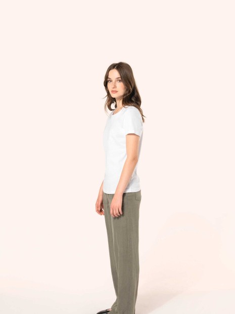 T-Shirts à personnaliser KARIBAN T-shirt Supima® col rond manches courtes femme 