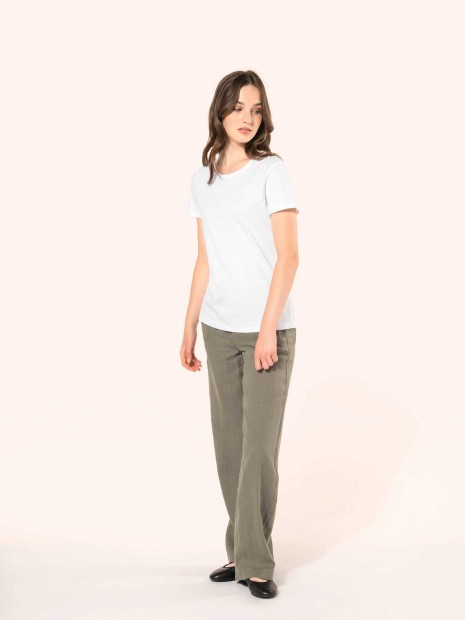 T-Shirts à personnaliser KARIBAN T-shirt Supima® col rond manches courtes femme 