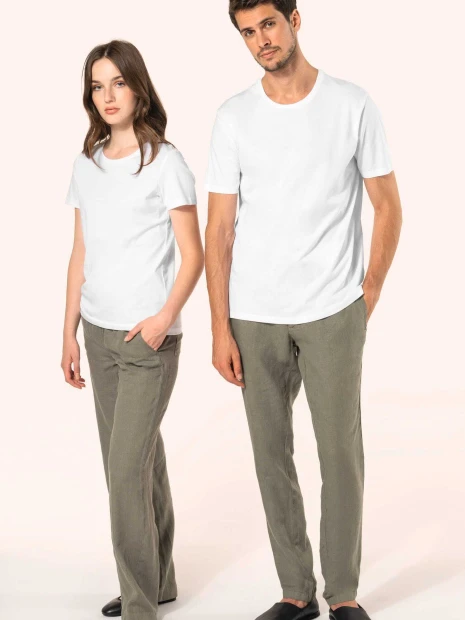 T-Shirts à personnaliser KARIBAN T-shirt Supima® col rond manches courtes femme 