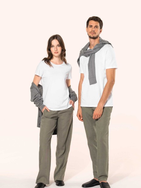 T-Shirts à personnaliser KARIBAN T-shirt Supima® col rond manches courtes femme 