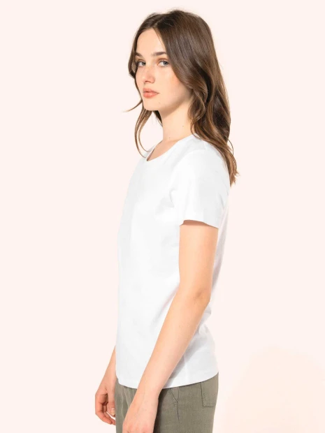 T-Shirts à personnaliser KARIBAN T-shirt Supima® col rond manches courtes femme 