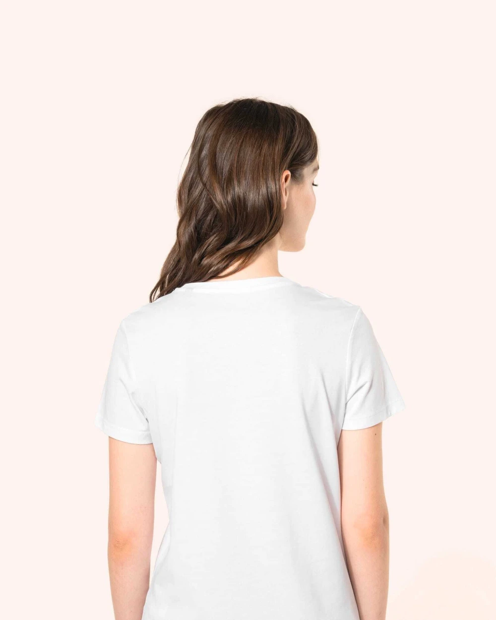 T-shirts KARIBAN Supima® dames-T-shirt ronde hals korte mouwen voor bedrukking &amp; borduring