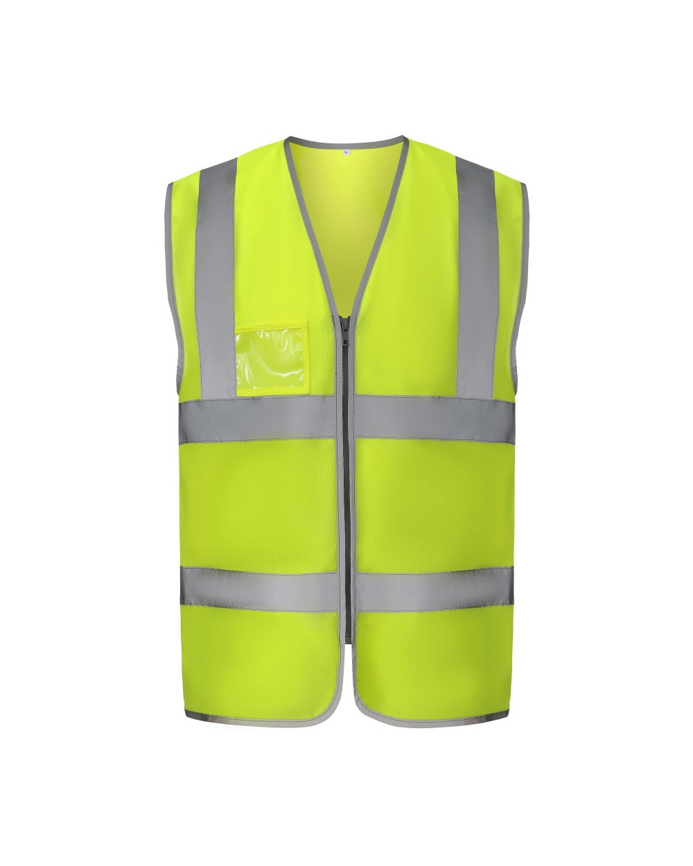 Gilets de sécurité personnalisable YOKO HI-VIS ZIP ID REFLECTIVE BORDER WAISTCOAT