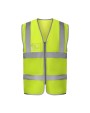 YOKO HI-VIS ZIP ID REFLECTIVE BORDER WAISTCOAT Warnwesten personalisierbar