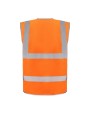 Gilets de sécurité personnalisable YOKO HI-VIS ZIP ID REFLECTIVE BORDER WAISTCOAT