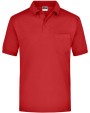 Polos personnalisable JAMES & NICHOLSON Polo-Piqué Pocket