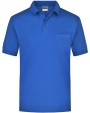 JAMES & NICHOLSON Polo-Piqué Pocket Poloshirts personalisierbar