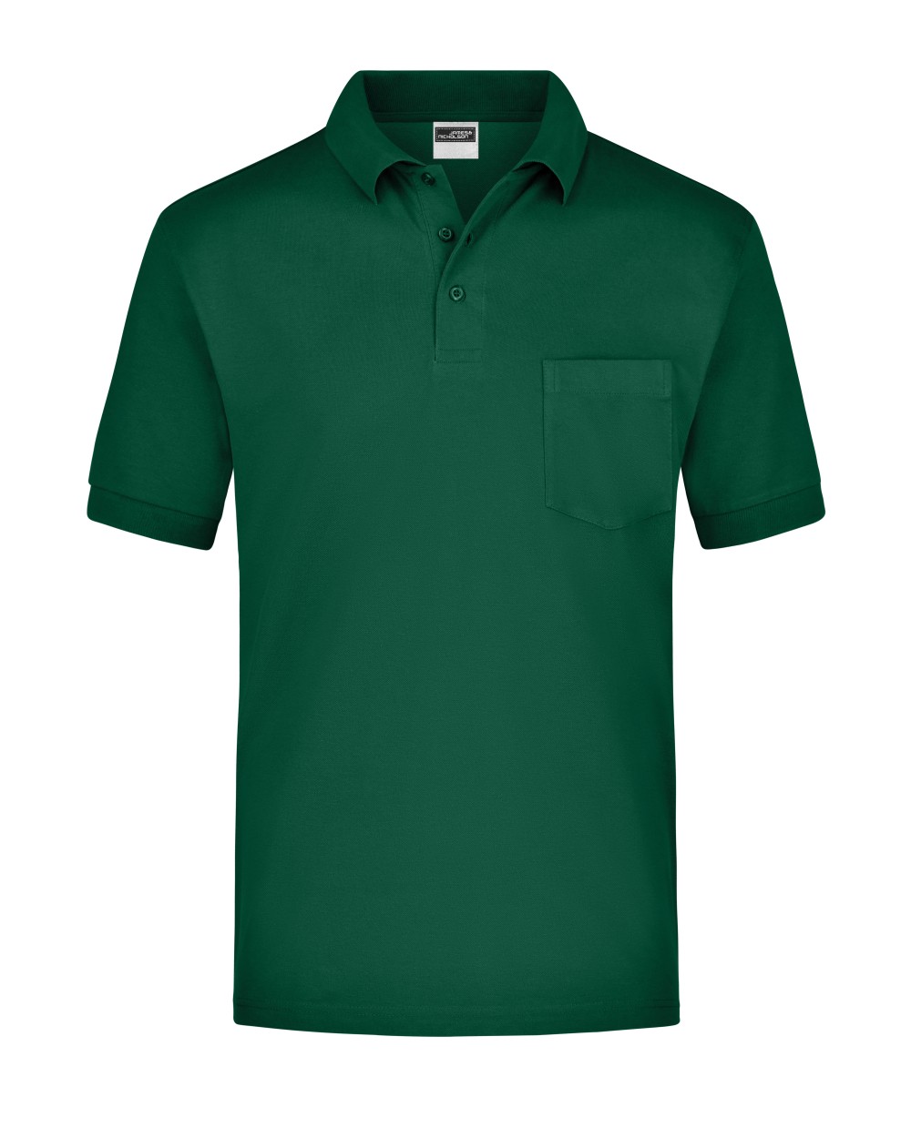 Polos personnalisable JAMES & NICHOLSON Polo-Piqué Pocket