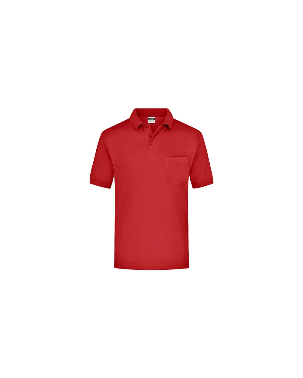 Polos personnalisable JAMES & NICHOLSON Polo-Piqué Pocket