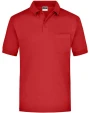 Polos personnalisable JAMES & NICHOLSON Polo-Piqué Pocket