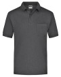 Polo's JAMES & NICHOLSON Polo-Piqué Pocket voor bedrukking &amp; borduring